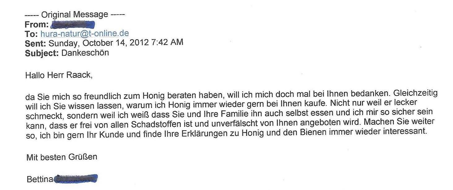 email vom 14. Oktober 2012